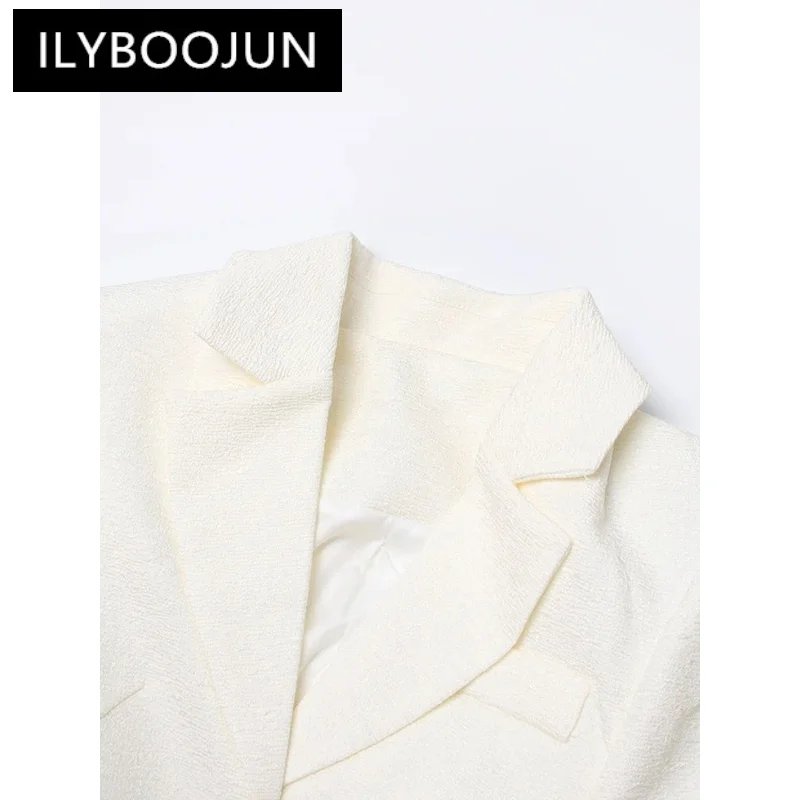 ILYBOOJUN Streetwear Cut Out Blazer For Women Lapel Long Sleeve Solid Autumn Blazers Female Clothing New 2022 Fashion Style