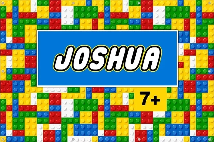 Colorful Building Blocks Backdrop Newborn Baby Shower Boy Birthday Party Decor Photography Background Photo Studio Shoots