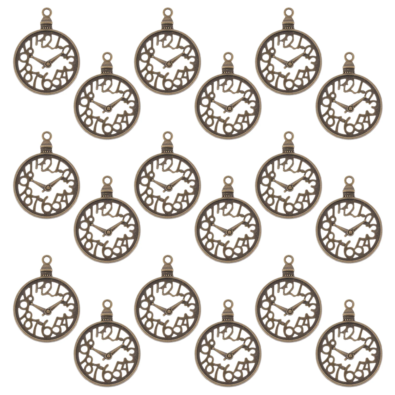 

Jewelry Decorative Pendants Clock Accessories Necklace Earring Charms with Hole