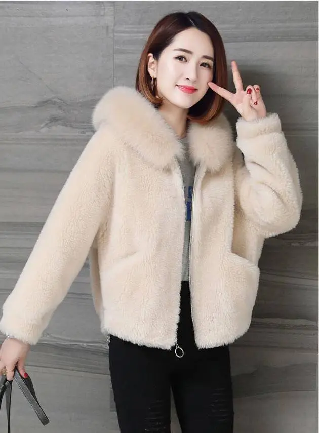 Women Faux Fur Coat Imitation Fox Plush Jacket 2024 Winter Fashion Casual Jacket Women Short Women's Clothing Winter Coat