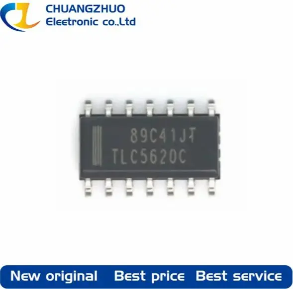 

1 шт., новинка, оригинальный TLC5620CDR TLC5620C 10us SPI 5 В, 8 бит, стандартные цифро-аналоговые Конвертеры