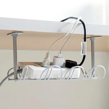 Organizzatore per Cavi Sotto Scrivania, Portacavi e Scatola Portaoggetti per Monitor Computer e Multipresa per Casa e Ufficio