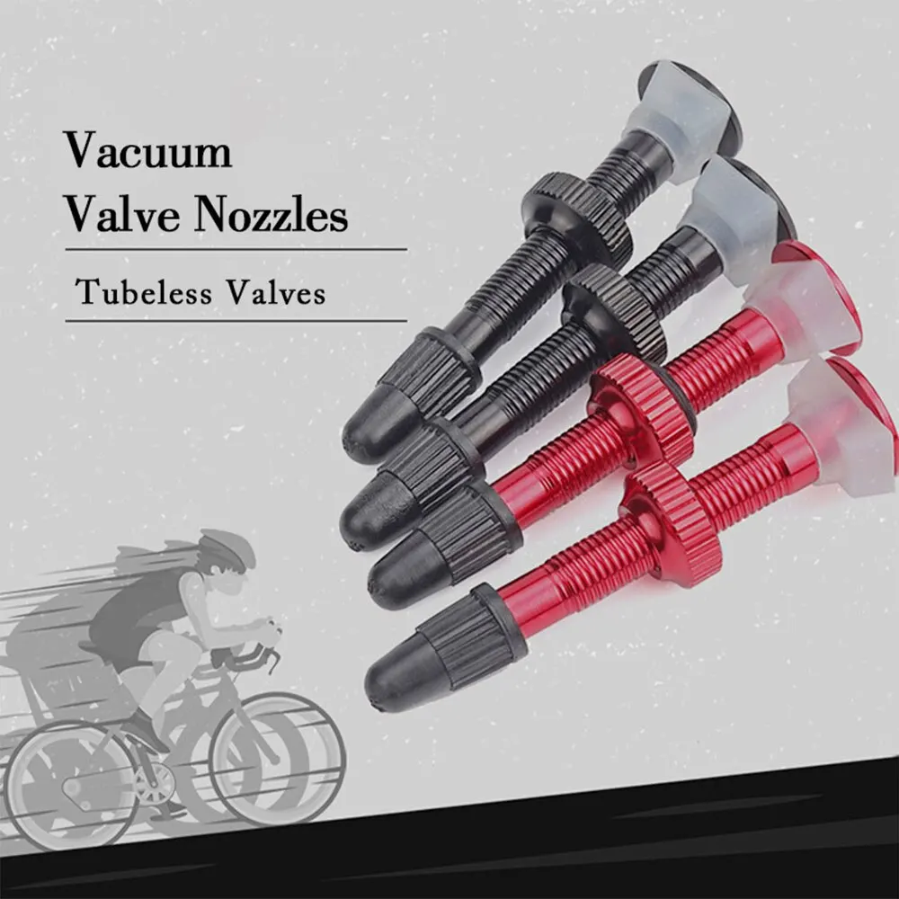 Bicycle Valve 1PCS 40mm/60mm Road Bike Vacuum Nozzle Tubeless Tire Core Aluminum Alloy Accessories