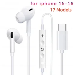 Premium Wired In - Ear Headset with Type - C Connectivity (For iPhone 15 - 17)