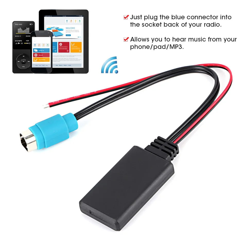 Vhbw Cavo Adattatore Audio AUX Per Autoradio  120 Cm  Compatibile Con Peugeot Dallanno Di Prod 2006 207 86049332