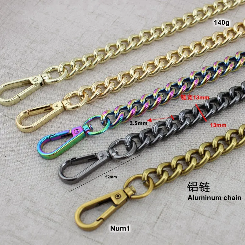 60-130cm Aluminum Chain Bags Purses Strap Accessory Replacement Bags Chain Shoulder Bag Handle Accessorie Free Shipping