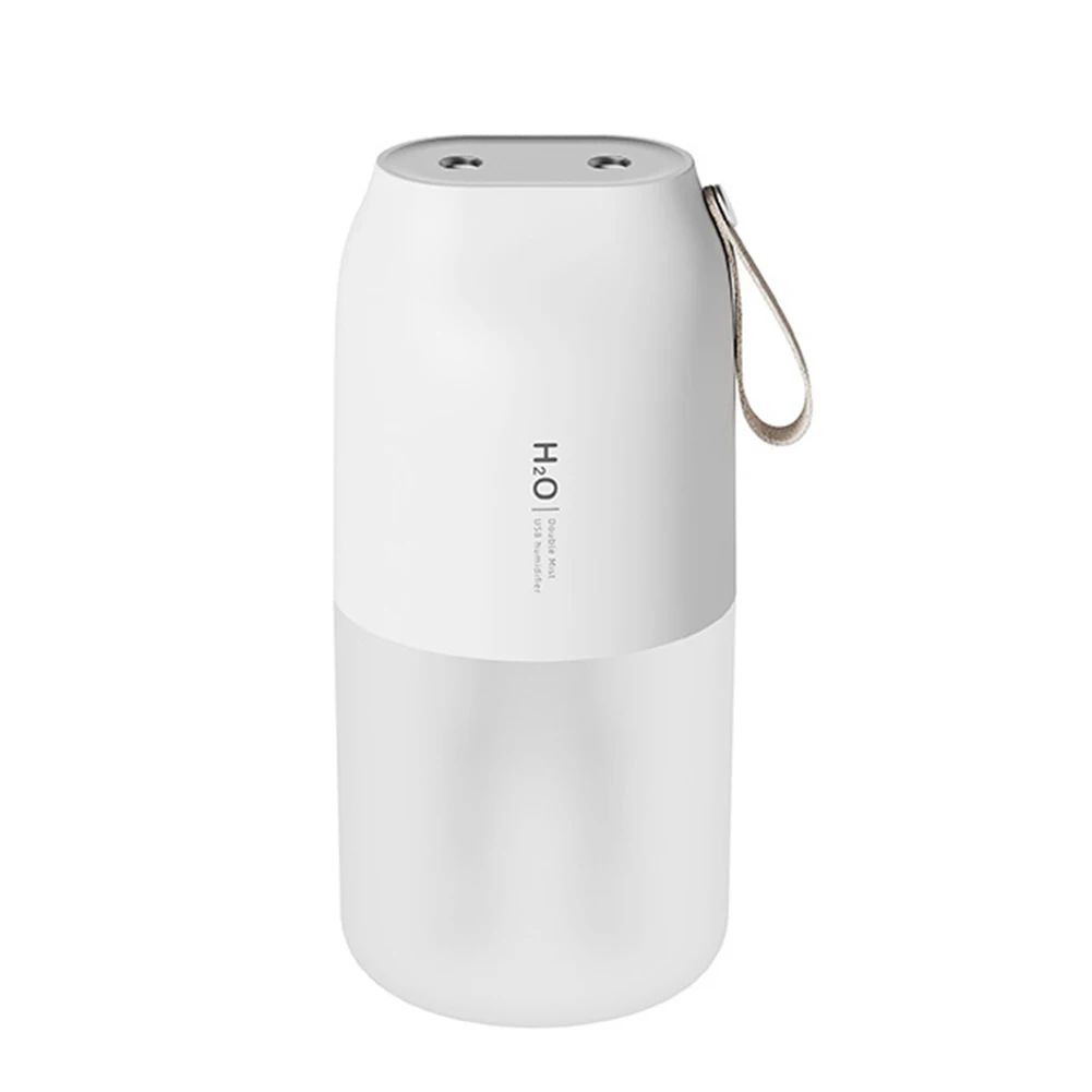 Double Spray Humidifier USB Charging Mist Maker with LED Light Aroma Diffuser