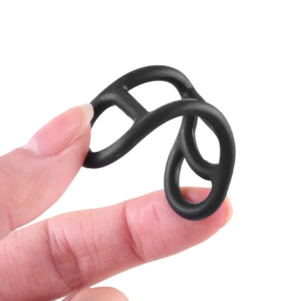 4/6Pcs Bicycle Cycling Silicone Elastic Strap Bandage Lamp Mount Holder