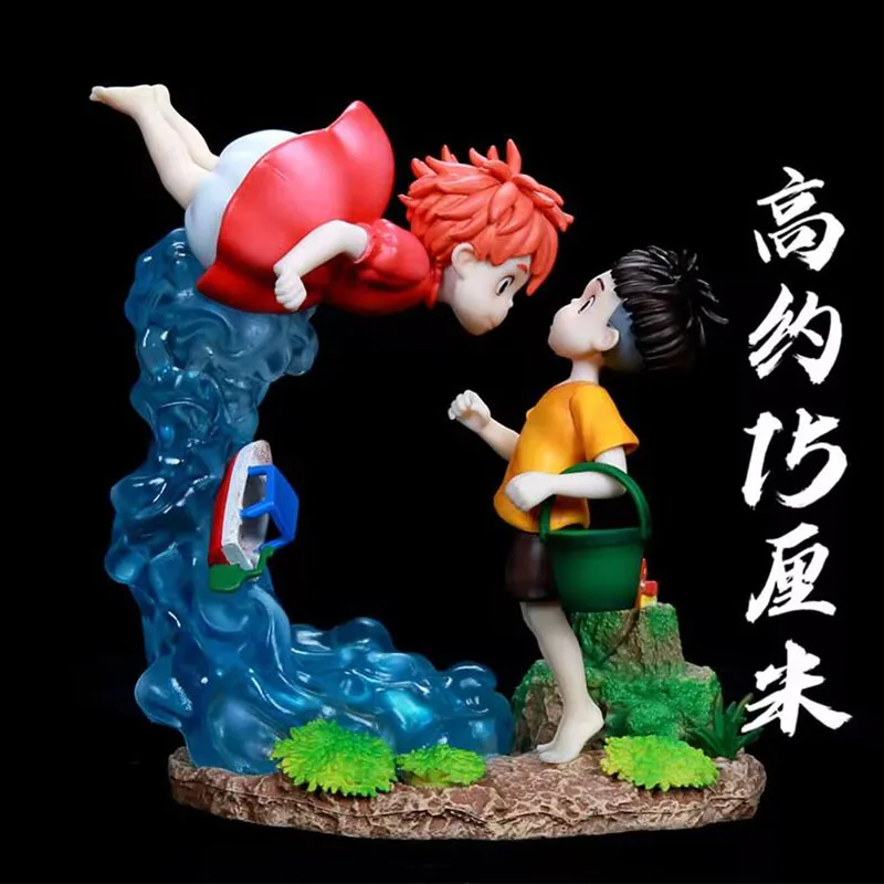 Figura de acción de dibujos animados de 15 cm, Ponyo Sousky Seagal, estatua de PVC Gk, figuras de acción, modelo de colección, figurita, muñeca, juguetes, regalo para niños