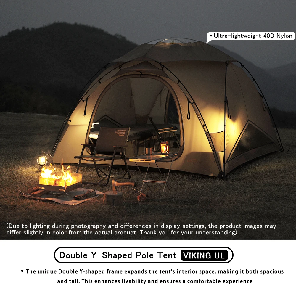 SoomloomダブルY字型ポール軽量テントVIKING UL 40D NYLONナイロン