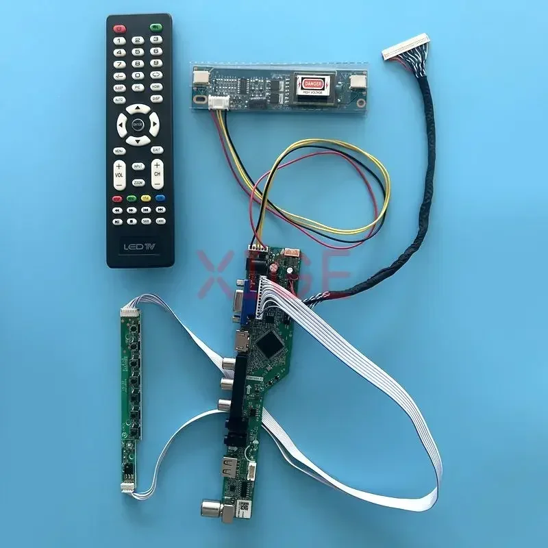 

Плата контроллера подходит для LM190E08 LM170E03 CLAA170EA10 1280*1024 2CCFL Комплект «сделай сам» AV + HDMI + VGA + IR + USB TV аналоговый ЖК-монитор 30-контактный LVDS