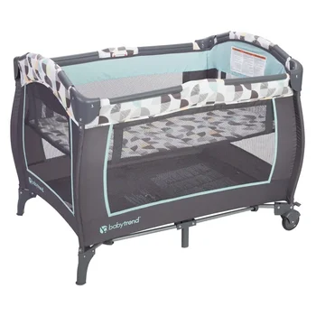 NEW.Trend-E Portable and Compact Newborn Nursery Center Pack and Play Baby Crib with Parent Organizer, Bassinet, and Travel Bag 2