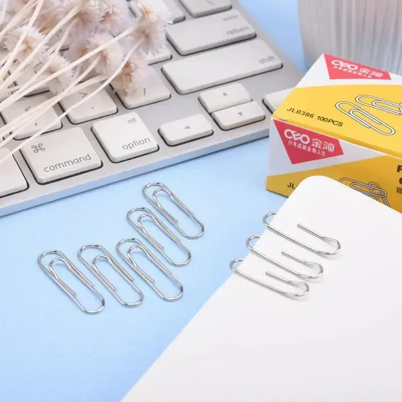 Premium Metal Silver Paper Clips for Office and School Supplies