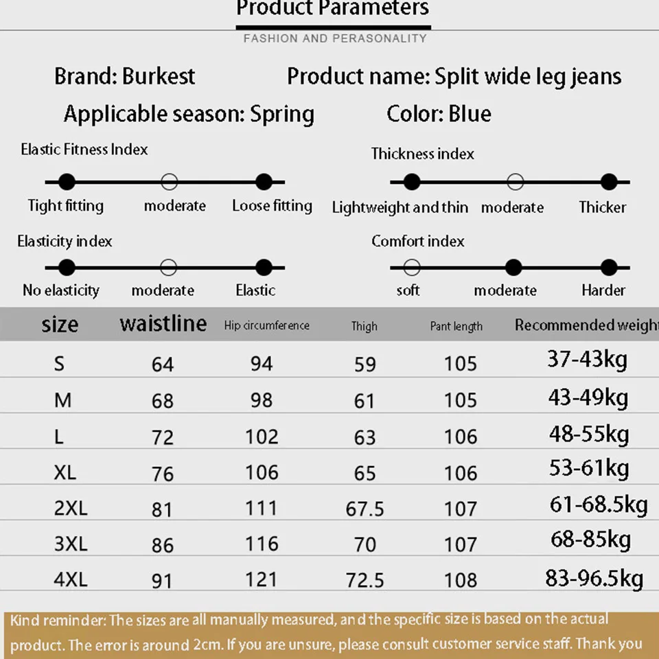 New High Waist Wide Leg Jeans For Women With High Quality Split Feet Design For Slim And Loose Floor Sweeping Straight Leg Pants