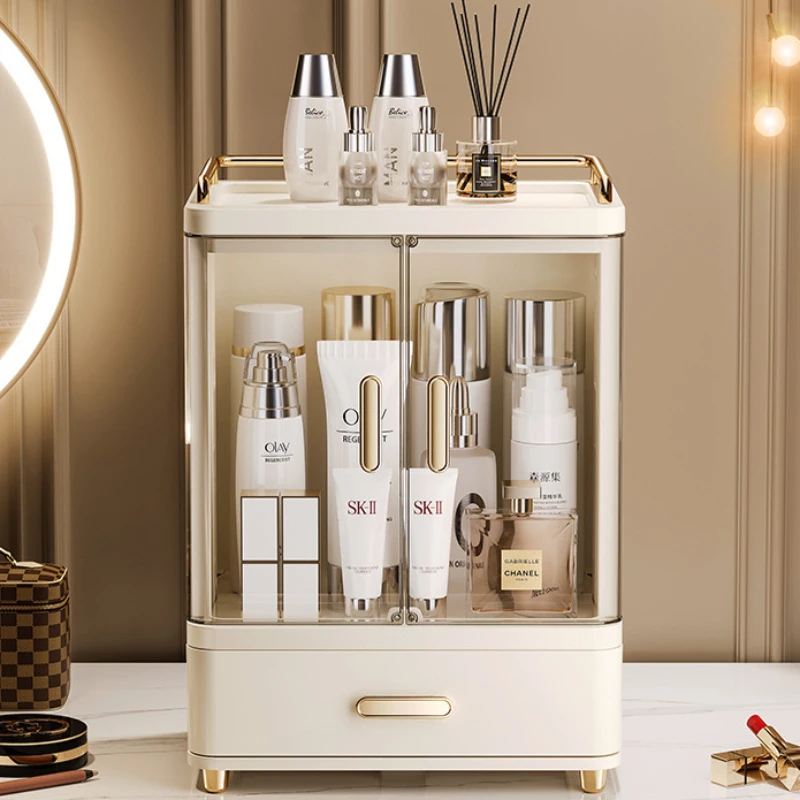Storage box Cosmetics desktop large capacity makeup brush dust rack premium skin care product storage box 6
