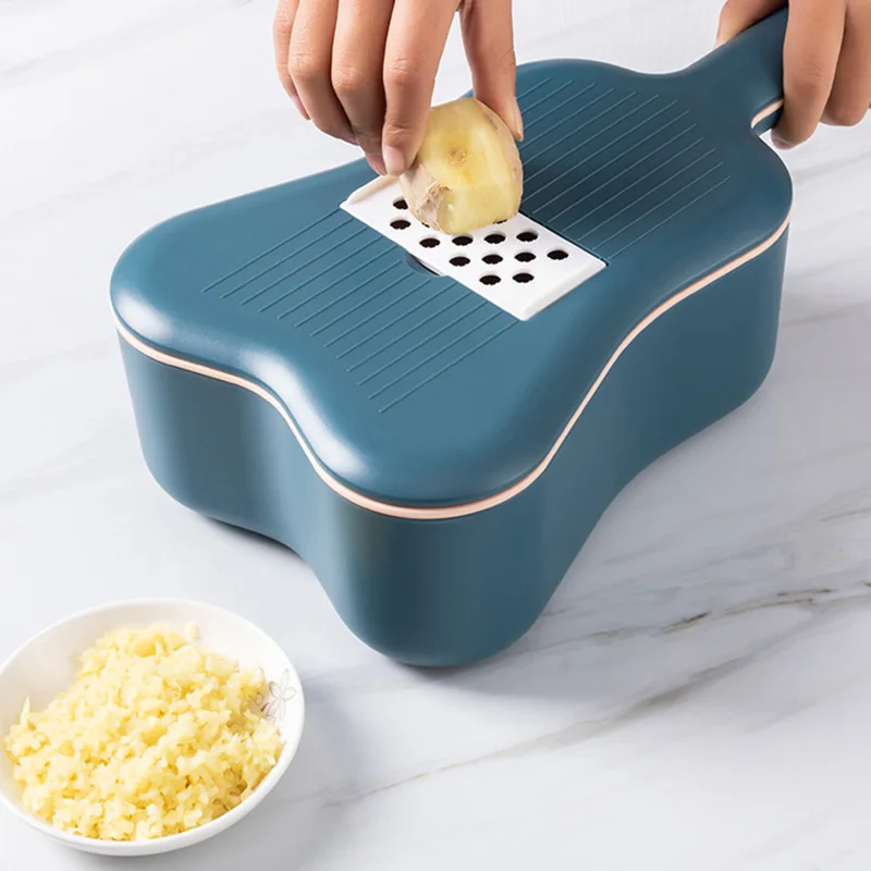 Multi-function Manual Vegetable Slicer Carrot Potato Grater Onion Cutter Slicers Easy Food Chopper With 6 Blades