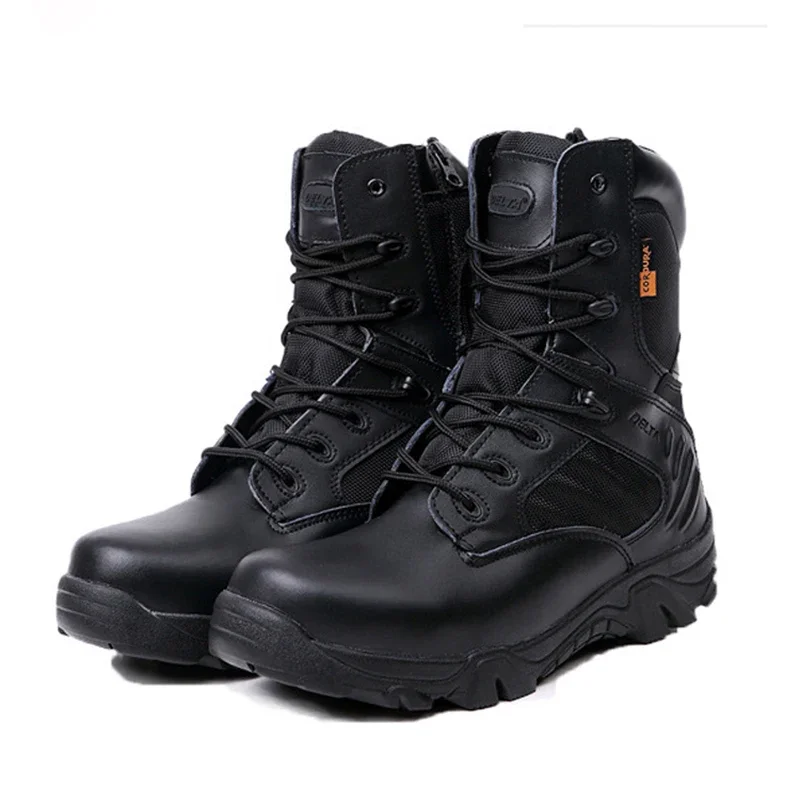 2019 Winter Men Boots Tactical Military Special Force Waterproof Leather Desert Work Shoes Men's Combat Army Ankle Boot