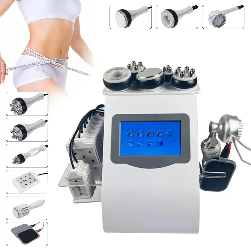 

Newest 9 In 1 Lipolaser Cavitation Slimming Machine RF Skin Lifting Radio Frequency Lipocavitation Fat Burner Body Electric Mas