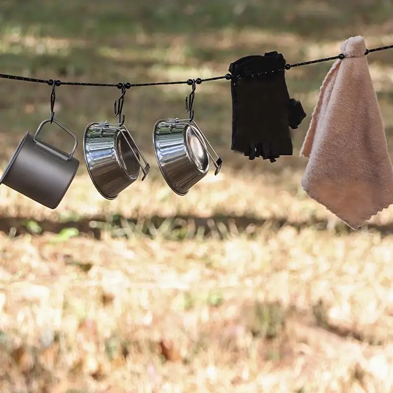 3M 야외용 비즈 옷걸이 반사 방풍 여행용 조절 가능 휴대용 보관 로프 빨래 건조 로프