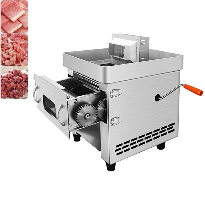 

Electric Meat Cutter Machine Pull-out Blade Shred Dicing Machine Commercial Vegetable Slicer Machine