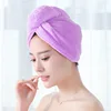 Women Hair Drying Hat Quick-dry Hair Towel Cap Hat Bath Hat Microfiber Solid Towel Cap Super Absorption Turban Hair Dry Cap 2