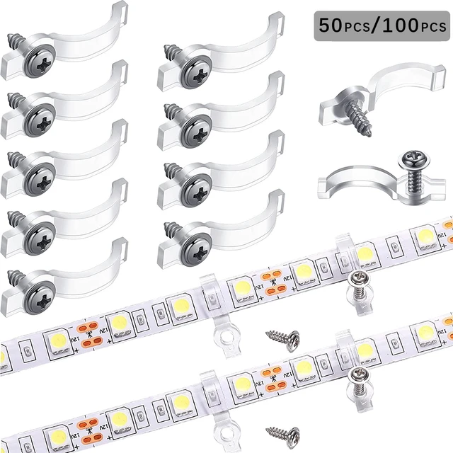 50/100 stücke Montage Klammern Clip One-Seite Befestigungs Clips Für 3528/5050/5630/3014  SMD