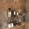 Acryli Bathroom Shelf No Drill Organizer Shower Storage Rack Washstand Cosmetics Storage Rack Wall Mounted Toilet Shampoo Holder 3