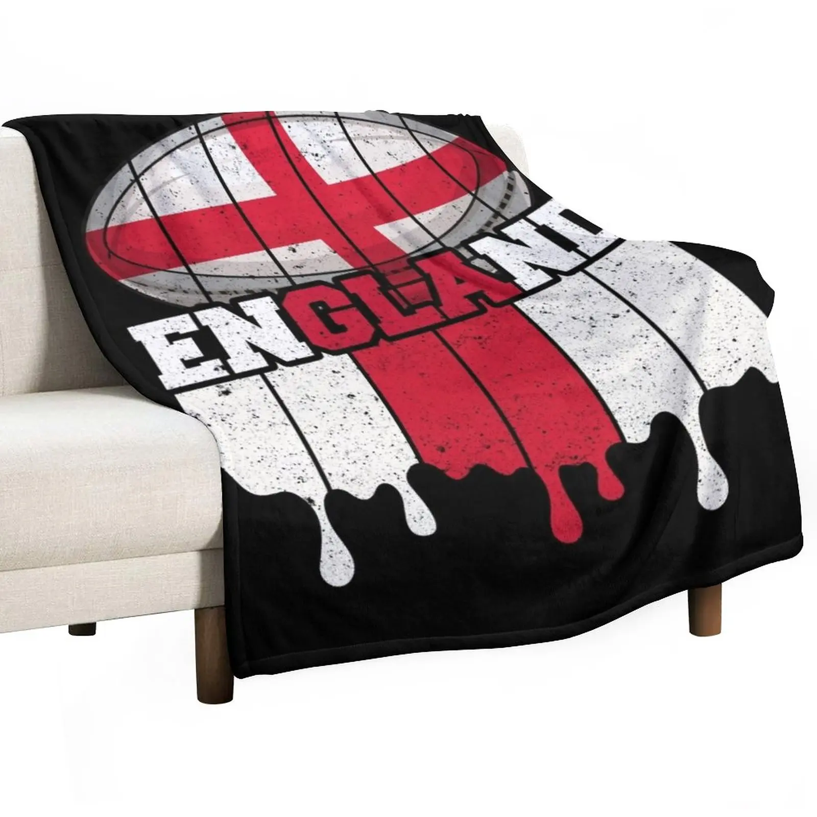 

England Rugby Throw Blanket Large Blanket Luxury Designer Blanket