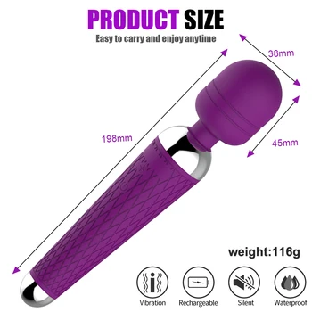 Muti-speed Dildo Vibrators Sex Toys for Woman Magic Wand Clitoris Stimulator G Spot Massager Vibrator Female Masturbator Sexshop 5
