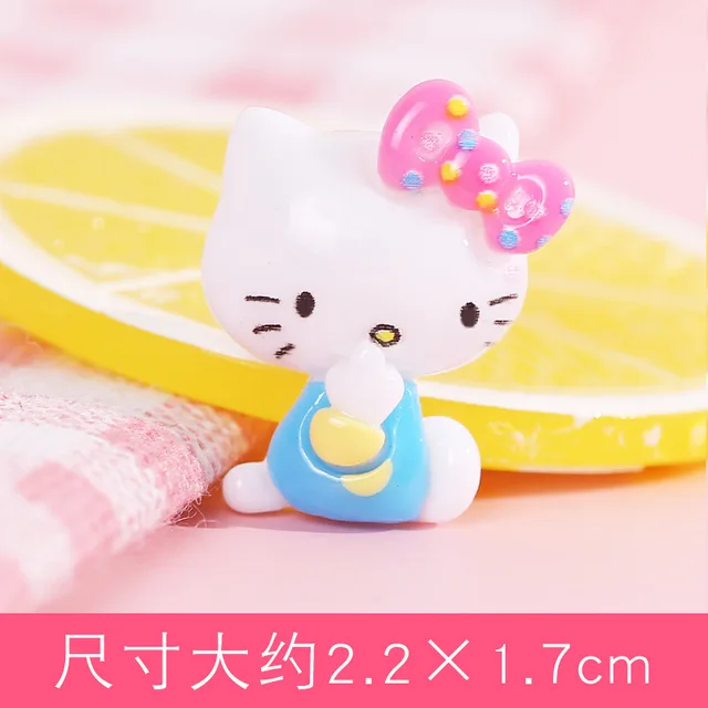 10 Db Új Aranyos Rajzfilm Állat Hello Cica Gyanta Cabochon Scrapbooking Barkács Ékszerek Hajtó Kézműves Dekorációs Kiegészítők - Image 6