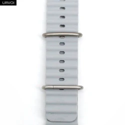 High-Performance Silicone Sport Strap for Apple Watch (Light grey)