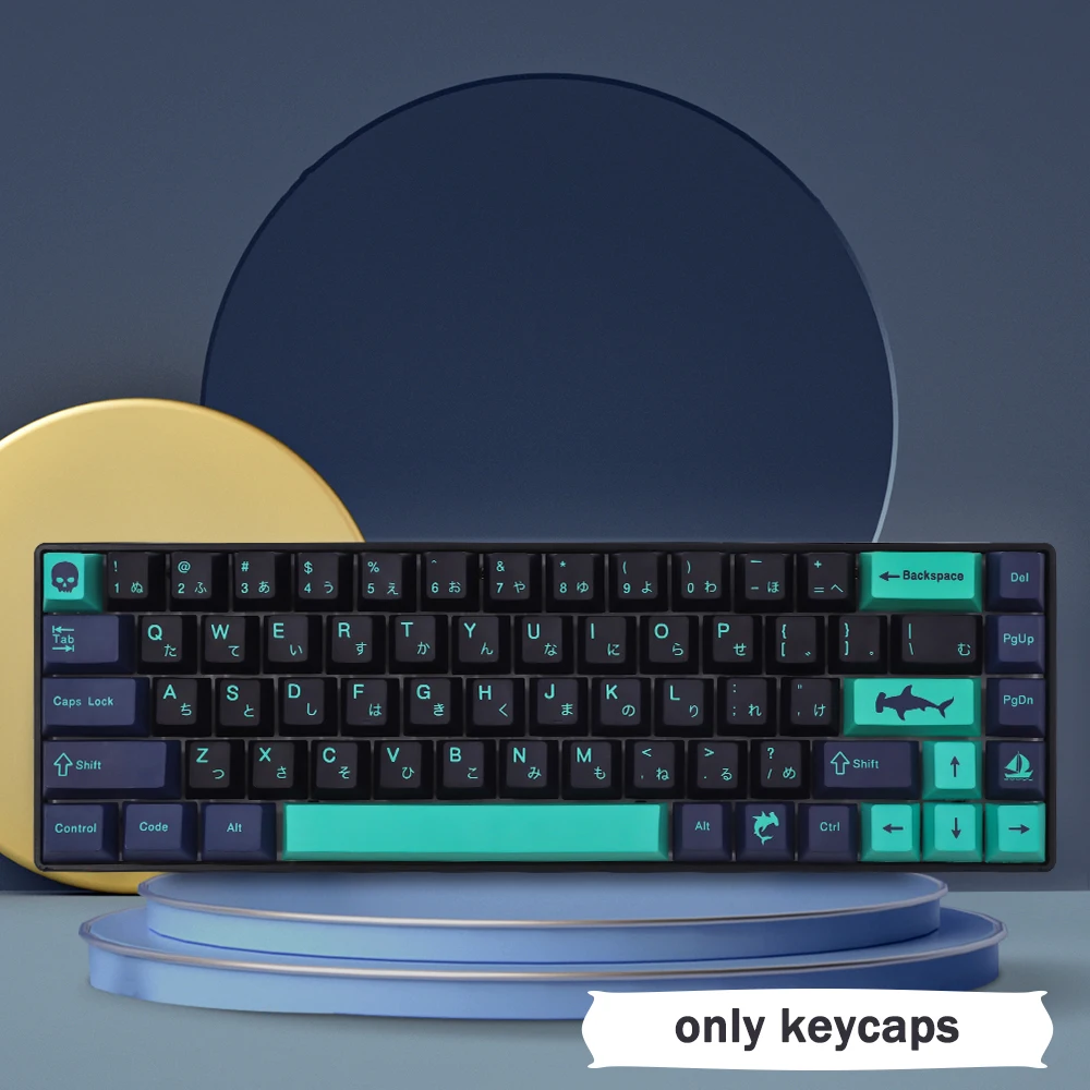 Chaves Gmk Hammerhead Keycaps Cereja Perfil Inglês Japonês Keycap Pbt Tintura Sublimação Teclado Keycap para mx Switch 1.75u 148