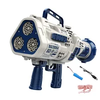 69Holes Rocket Bubble Gun ，Automatic Bubbles Machine Gun Launcher Shape Blower Soap Toys For Kid Bubble Machine Party Supplies 1