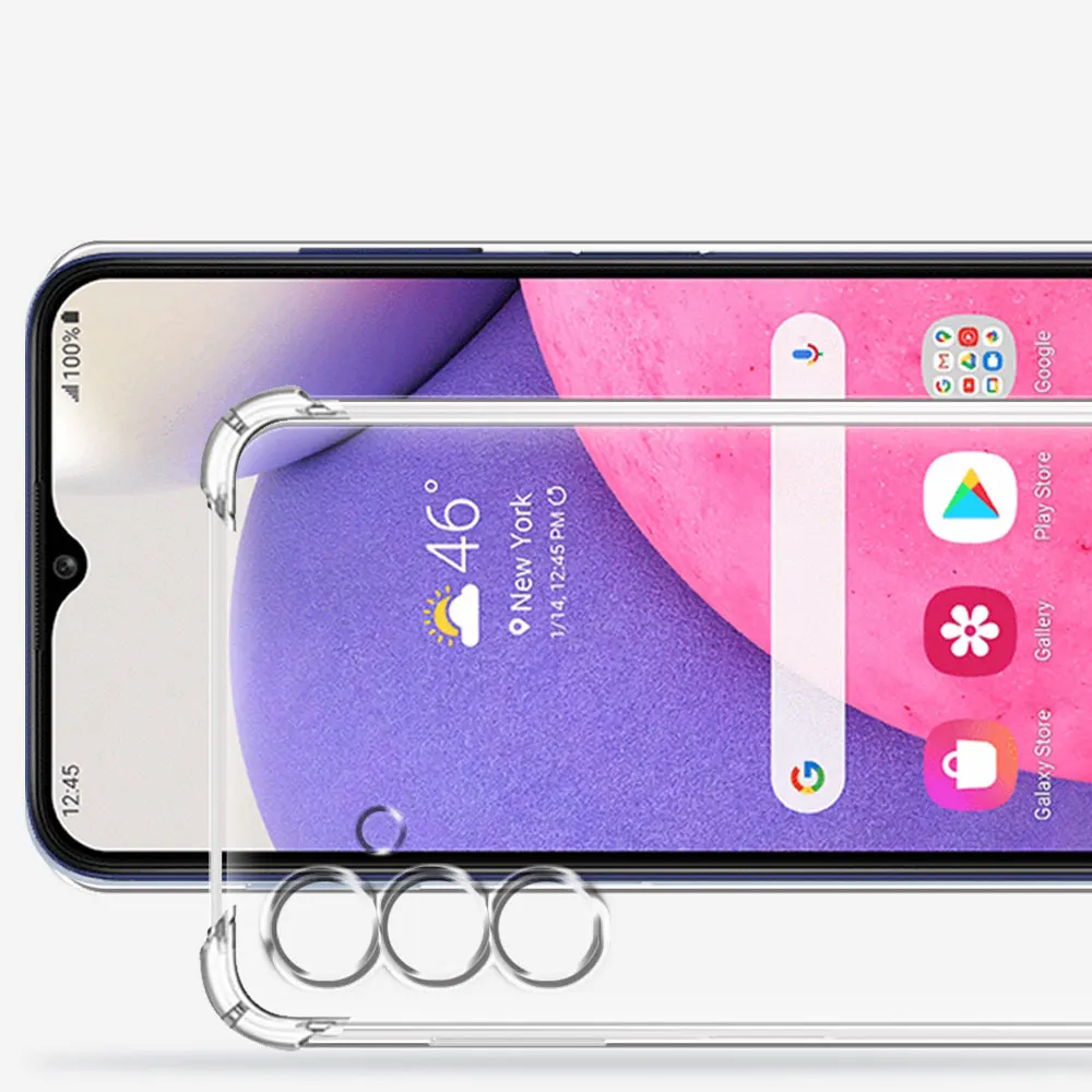 Thick Shockproof Clear Phone Case with Enhanced Protection