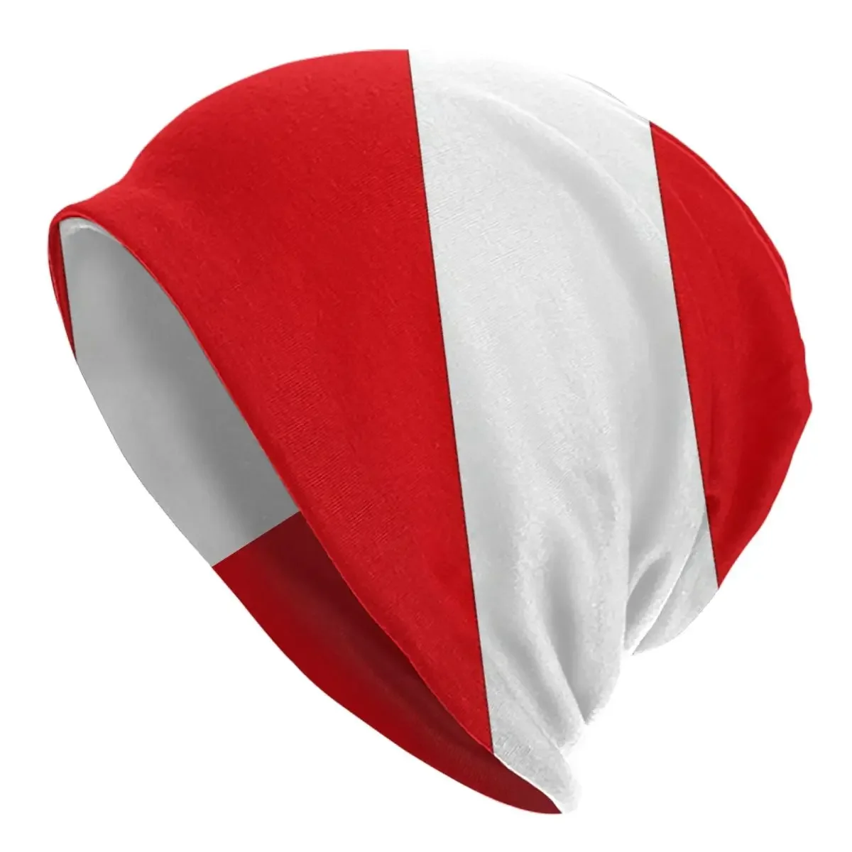 

Scuba Diving Flag Warm Knitted Cap Fashion Bonnet Hat Autumn Winter Outdoor Beanies Hats for Men Women Adult