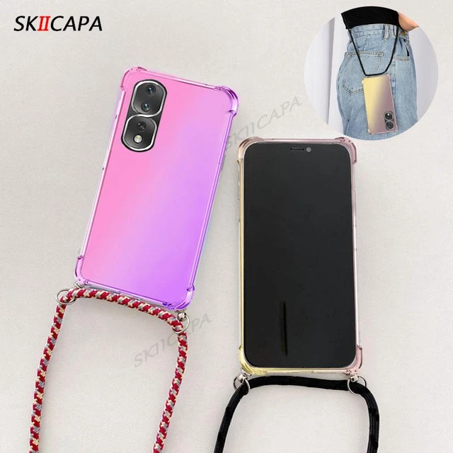 Honor 90 Pro Gradient Color Case with Lanyard