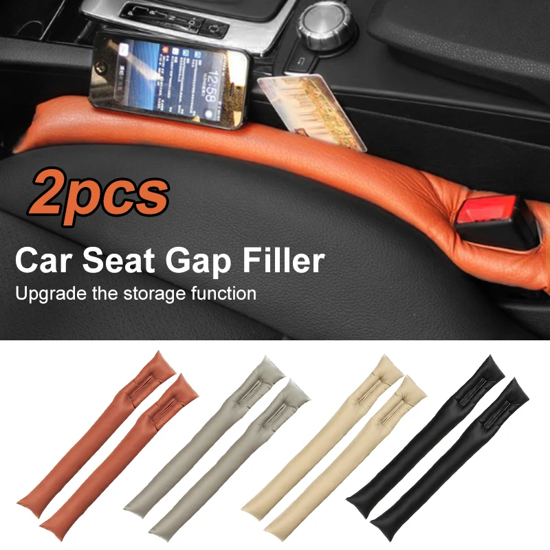2pcs Car Seat Gap Filler Padding Leather Soft Side Seam Plug Leak-proof  Filling Strip Car Accessories Interior Car Seat Cover - AliExpress