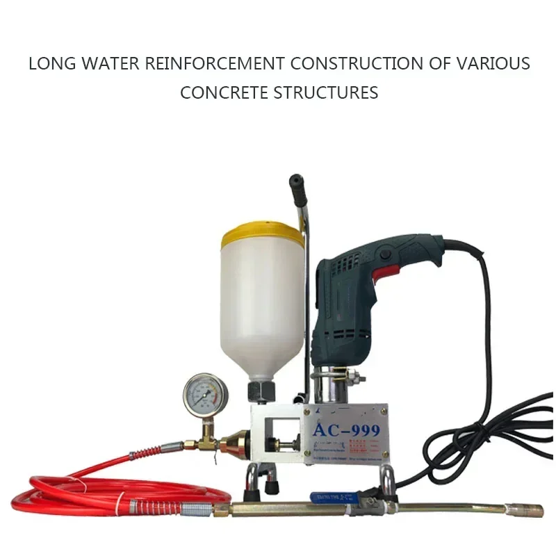 New AC-999 Epoxy Grouting Machine 220V/1100W Epoxy Injection Pump/Polyurethane Foam Impermeable Water Grouting Machine