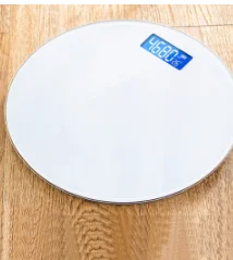 Round Electronic LED Digital Display Weight Floor Smart Balance Body Home Bathroom Scale_voghion.com