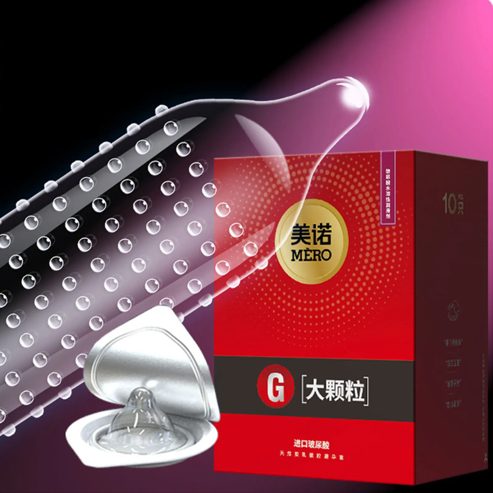 Ribbed Condoms Sex Toys For Men 18+ Lubrication Ultra Thin Spiked Condom Delay Ejaculation G Spot Stimulation Adult Penis Sleeve 3