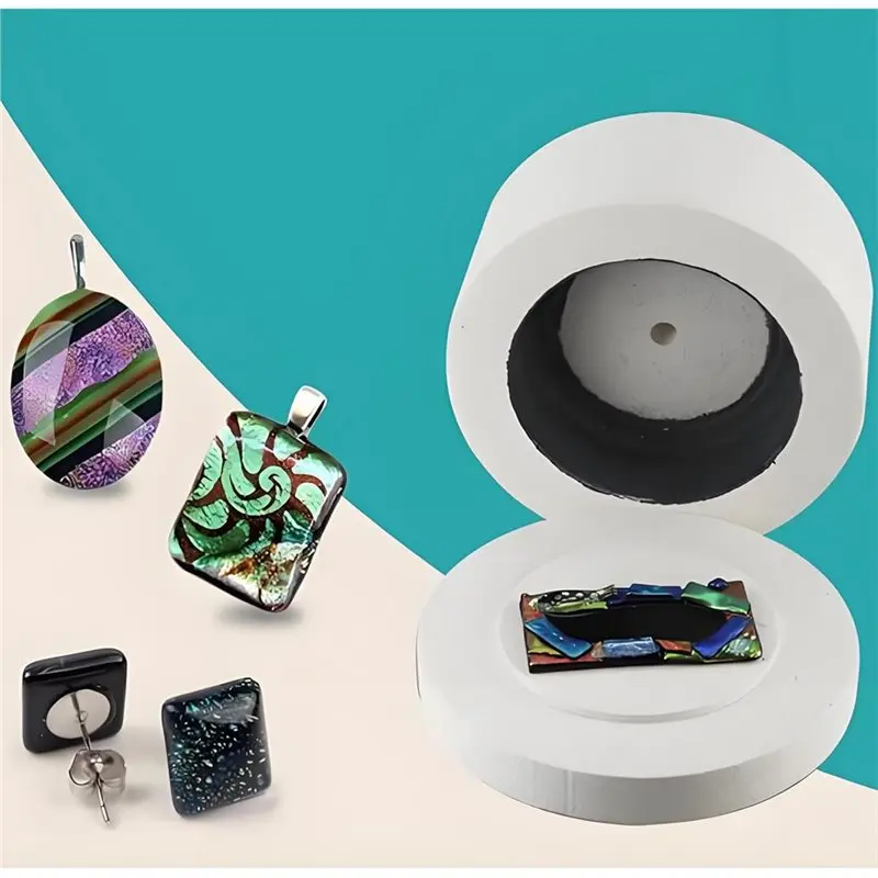 A93Z Large Microwave Kiln With 20Pcs Kiln Paper,Fusing Glass Jewelry DIY Tools For Melting Jewelry Making Fuseworks Beginners