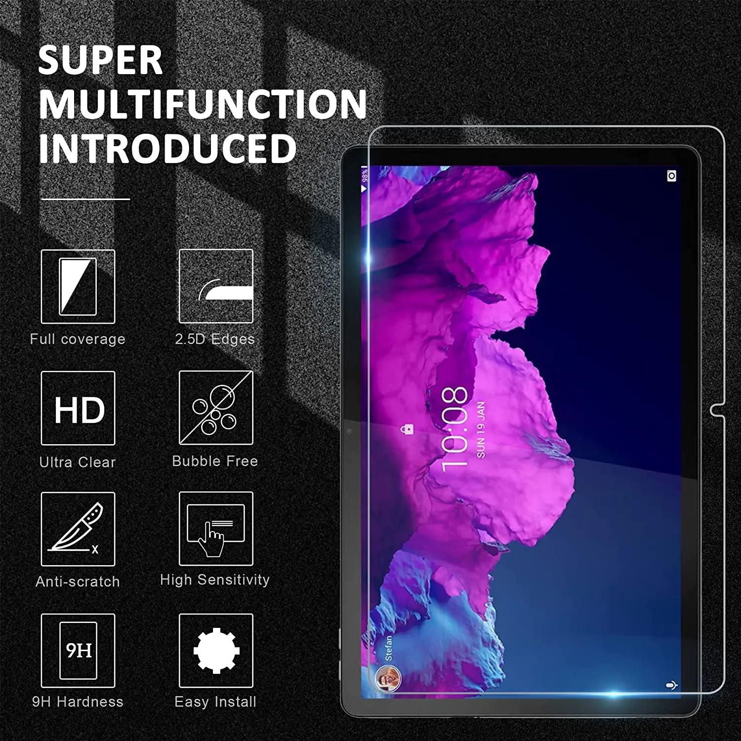 9H Hardness Screen Protector for Lenovo Tab P11 Plus 2021 TB-J616F/J607F P11 TB-J606F/J606L 11" Tempered Glass Film Bubble Free 2