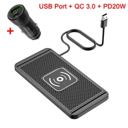 Caricabatterie wireless a ricarica rapida con pad antiscivolo
