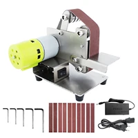 25/30mm  Electric Belt Sander Multifunctional Grinder Belt Sander DIY Polishing Grinding Machine Cutter Edges Sharpener 7 gears 1