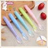 Baby Soft Silicone Spoon Soft Head Soup Spoon Baby Eating Training Spoon and Storage Box Feeding Tableware Set 3