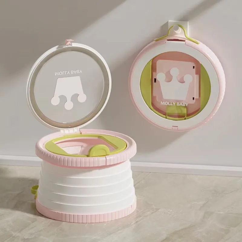 ABS Children's Portable Foldable Small Toilet for Outdoor Use Emergency Seat Toilet for Both Boys and Girls Travel Bedpan 3