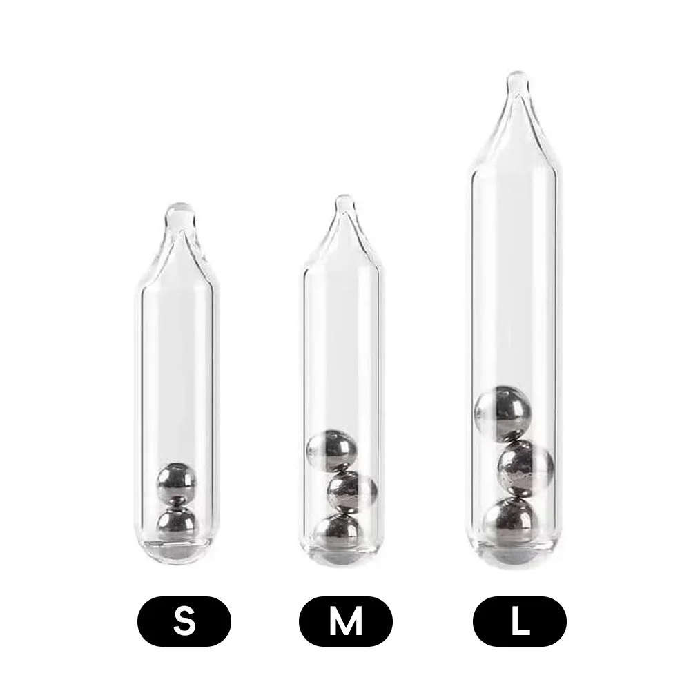 10pcs/lot 3mm 4mm 5mm Lure Jig Rattles for Soft Bait Glass Tube Rattle Shake Attract Fly Tie Tying Fishing Accessories