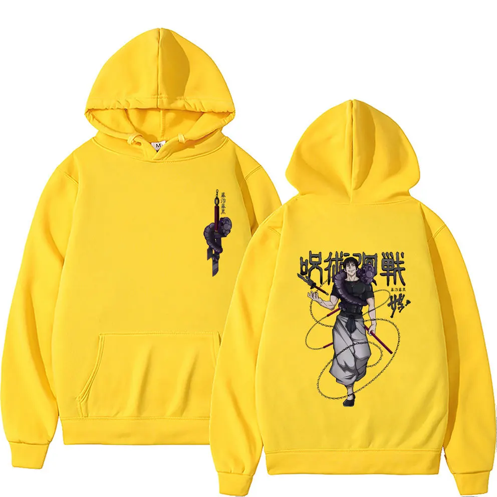 Japanischer Anime Jujutsu Kaisen Fushiguro Toji Grafikdruck Hoodie Design Herren Damen Sweatshirt Fleece Paare Lässige Hoodies – Detail 17