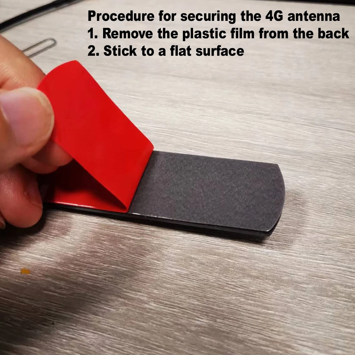 4G antennas with flexible wire and adhesive backing