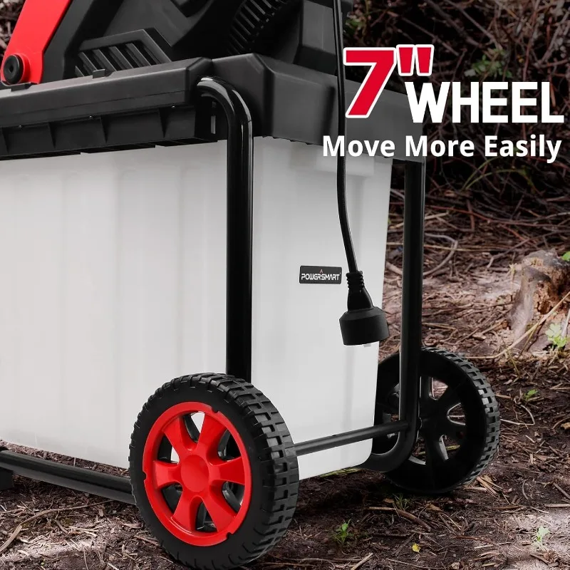 PowerSmart 15A Electric Wood Chipper with Bin (PS12A) 5